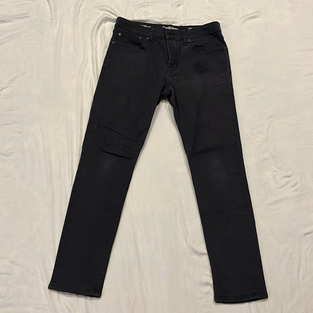 Goodfellow and company black total flex skinny jeans